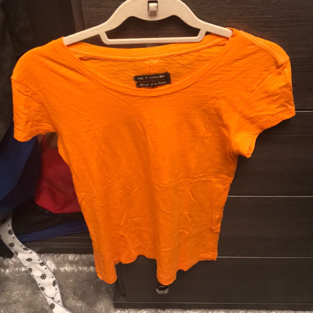 Orange Rag & Bone T-shirt